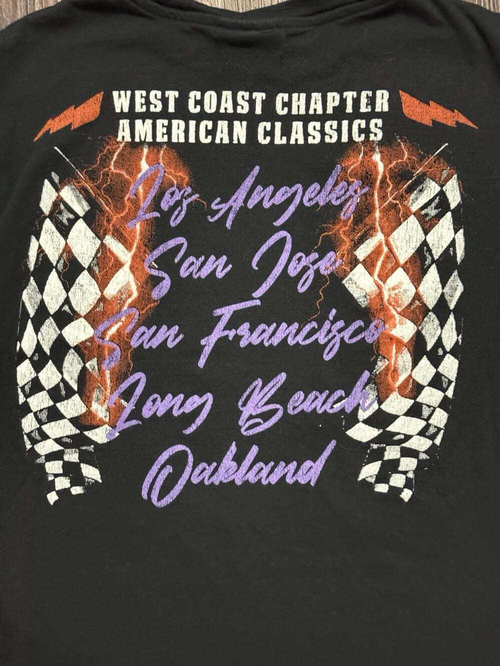 Vintage Los Angeles Motorcycles West Coast Chapter Tshirt Size Small - Picture 8 of 8